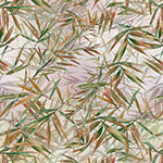 Blush Garden Blossom Leaves on White