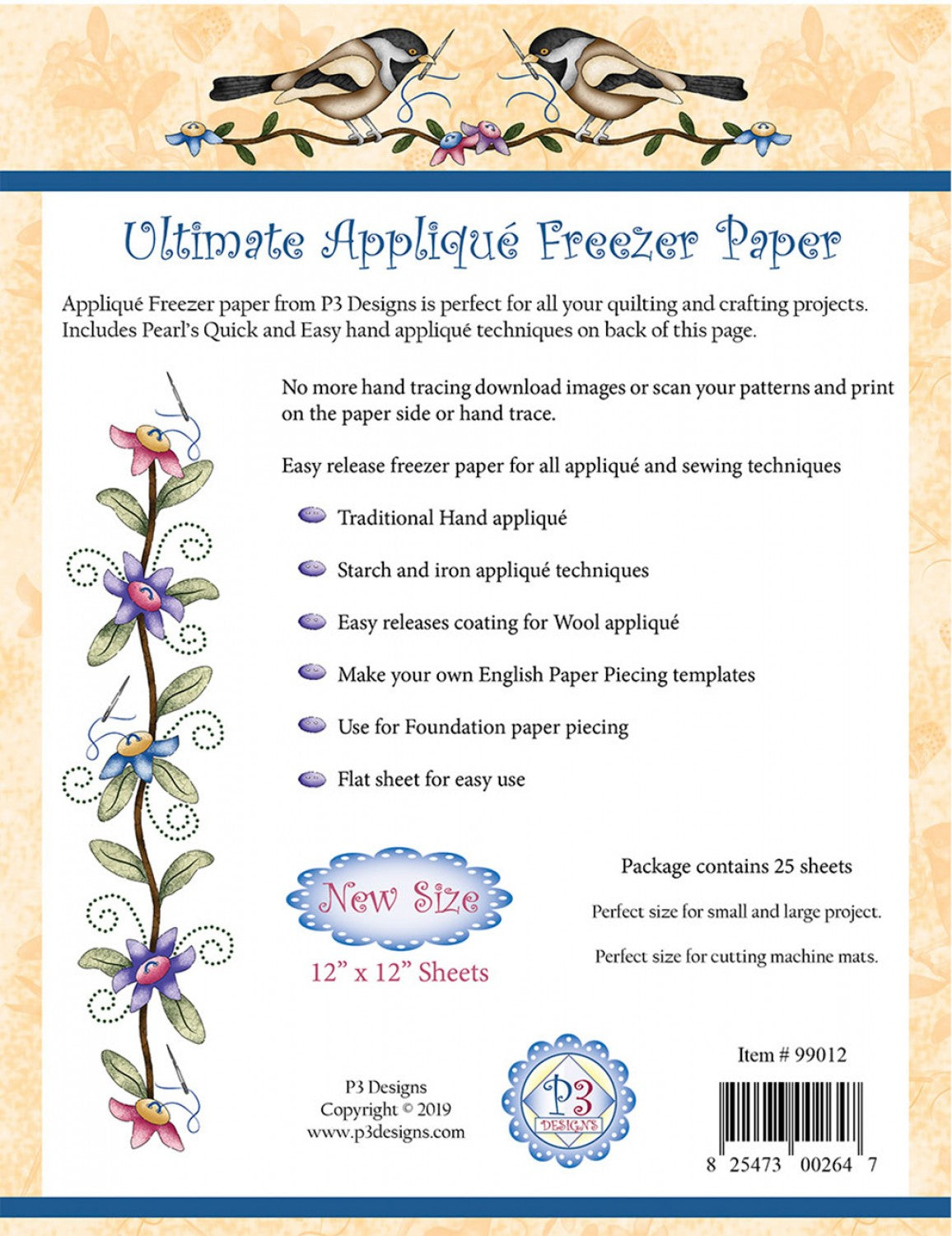 Applique Template Paper