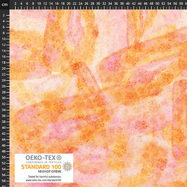 Sunset Blooms Orange Paint