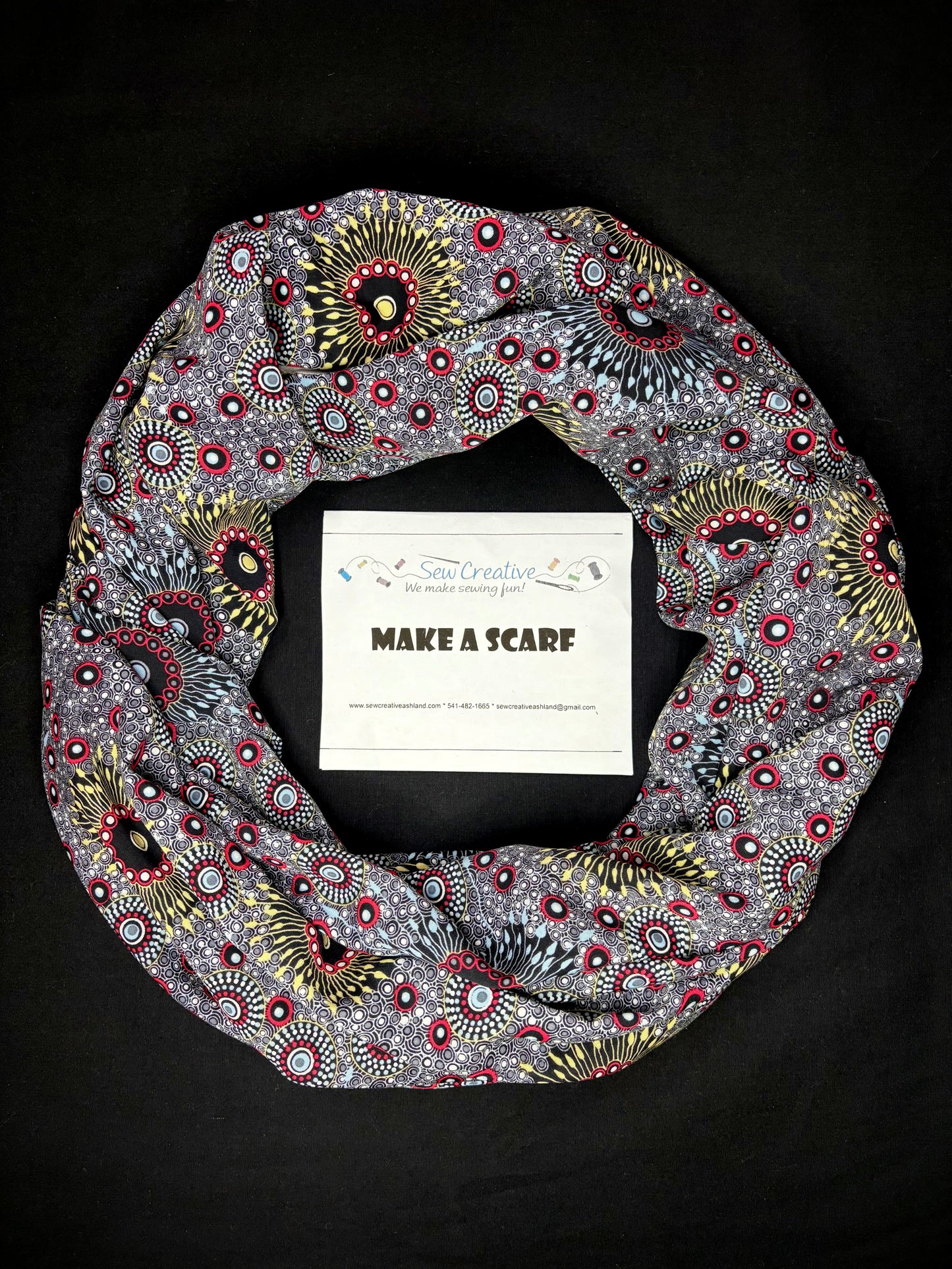 Onion Dreaming Black Scarf