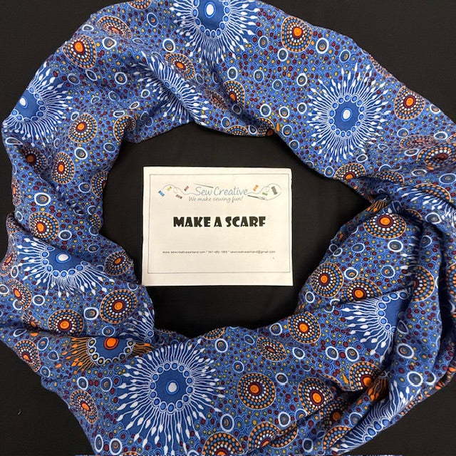 Onion Dreaming Blue Scarf