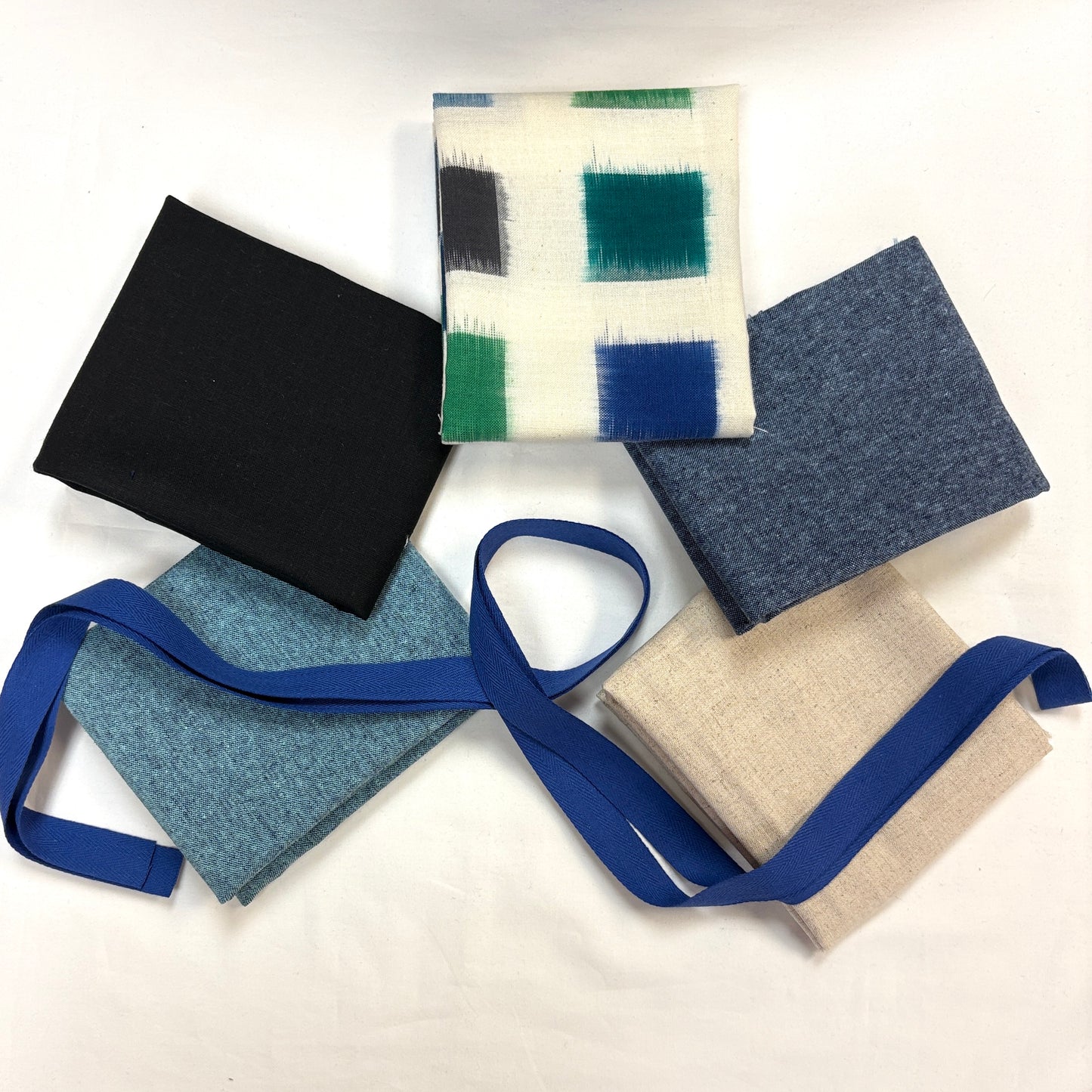 Rice Bag with Blue Squares