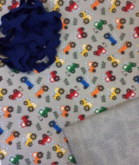 Gray Truck Flannel Blanket Kit