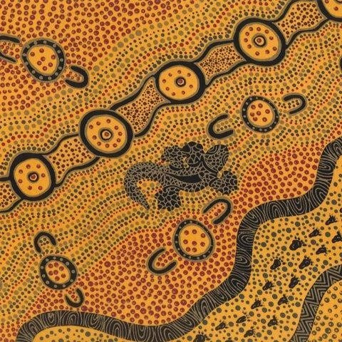 Goanna Dreaming Yellow