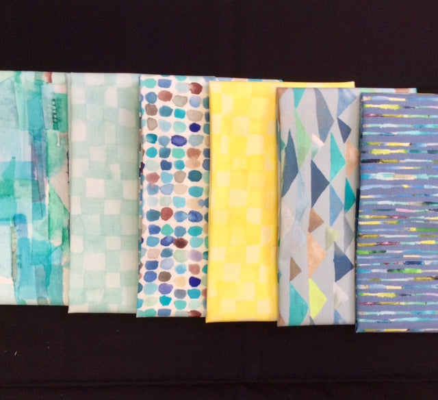 6 fat quarter pack of Connections #3