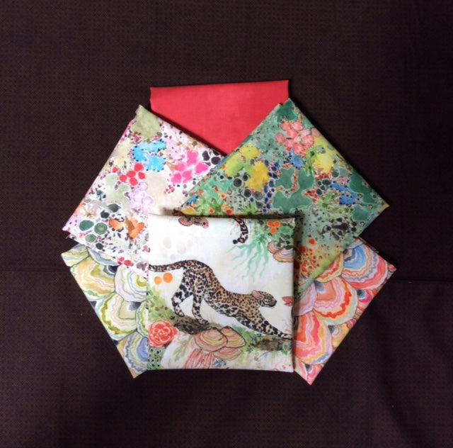 6 fat quarter pack of Wander