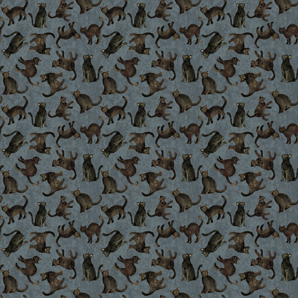 Hallows Eve Cats Blue