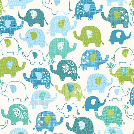 Jungle Blue Elephants