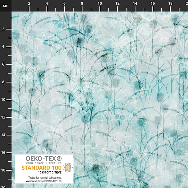 Sunset Blooms Turquoise Grass