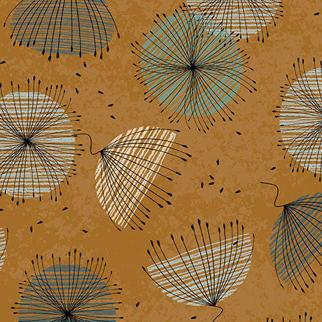 Wisps on Wind Flowers Gold