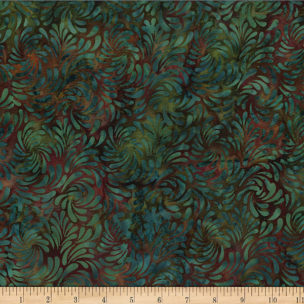 Swirly Petals - Christmas Green