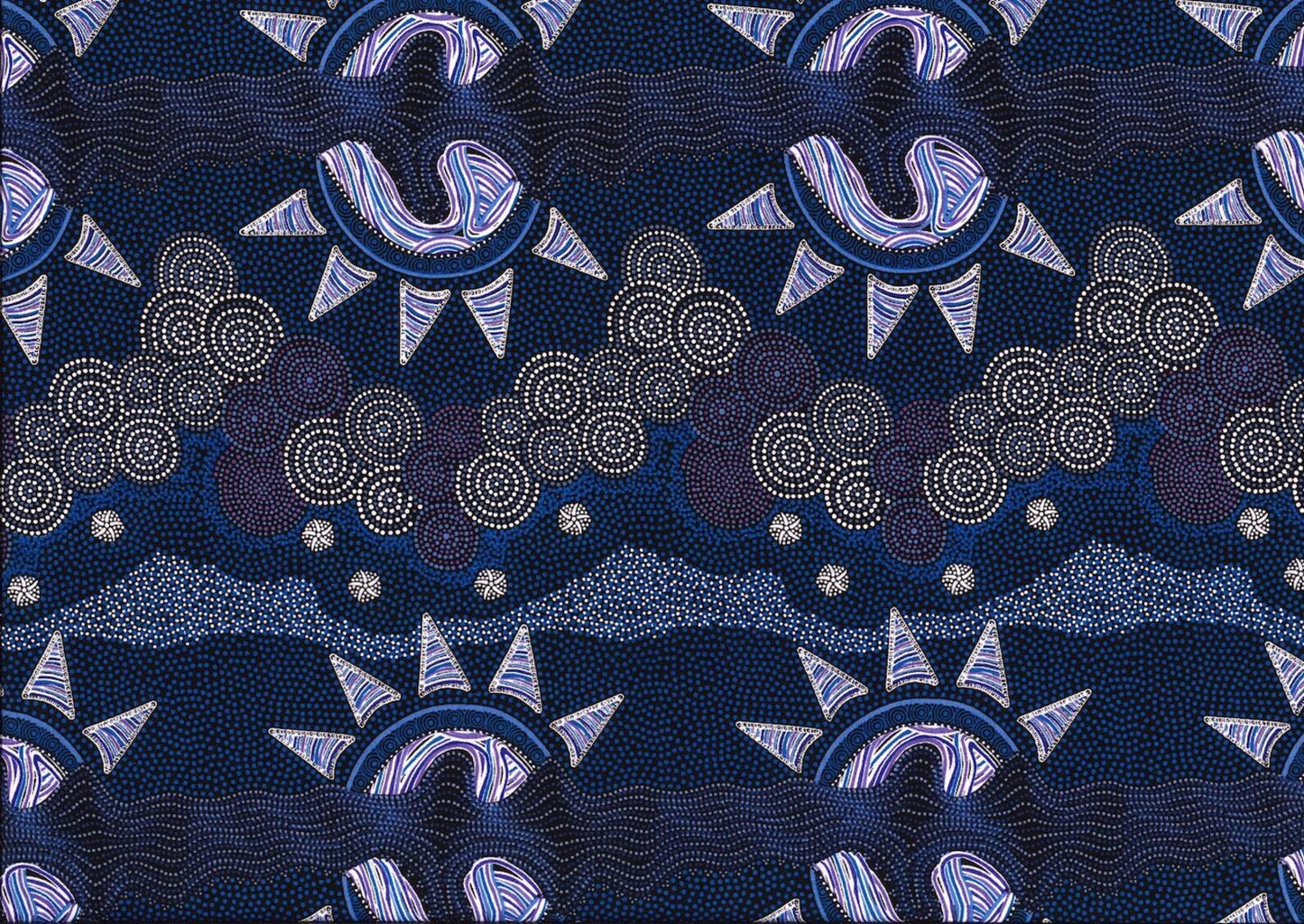 Sunset Night Dreaming Blue