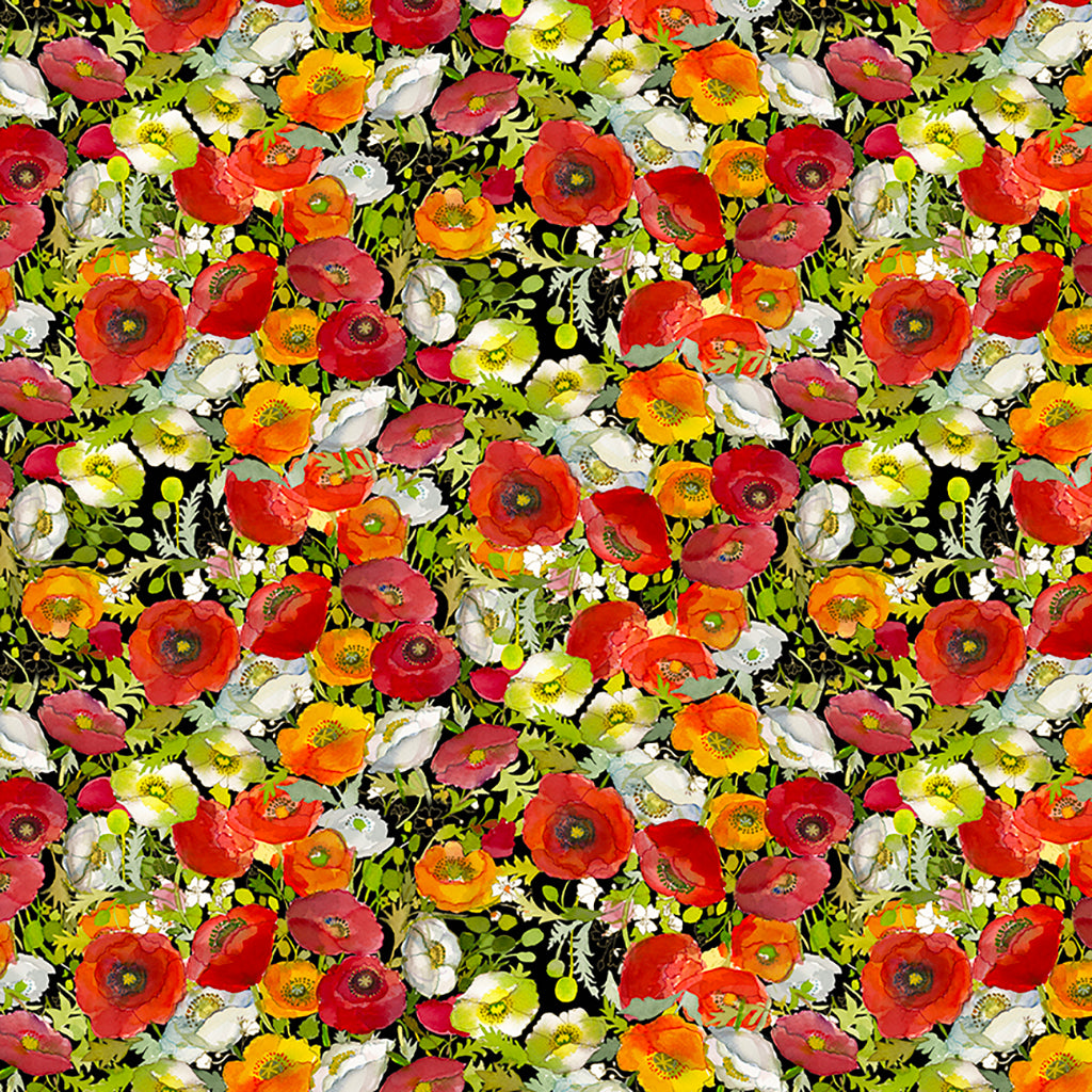 Poppy Trellis Black