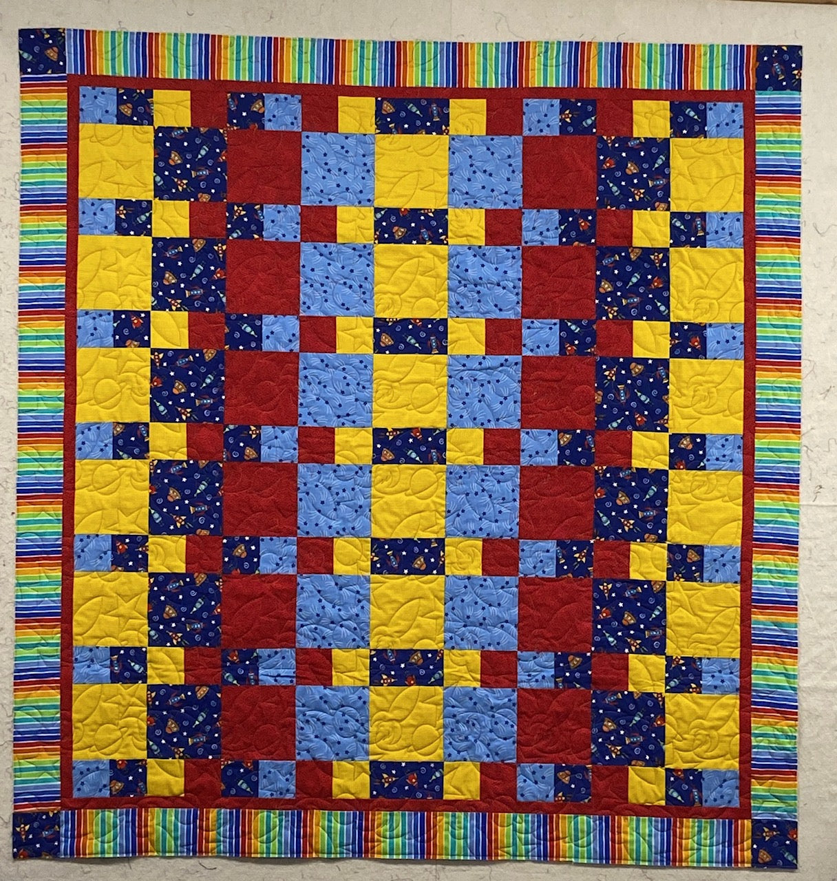 Mirrored Rockets Quilt Kit
