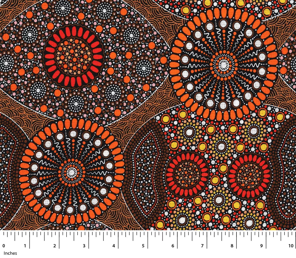 Rayon Wild Bush Orange