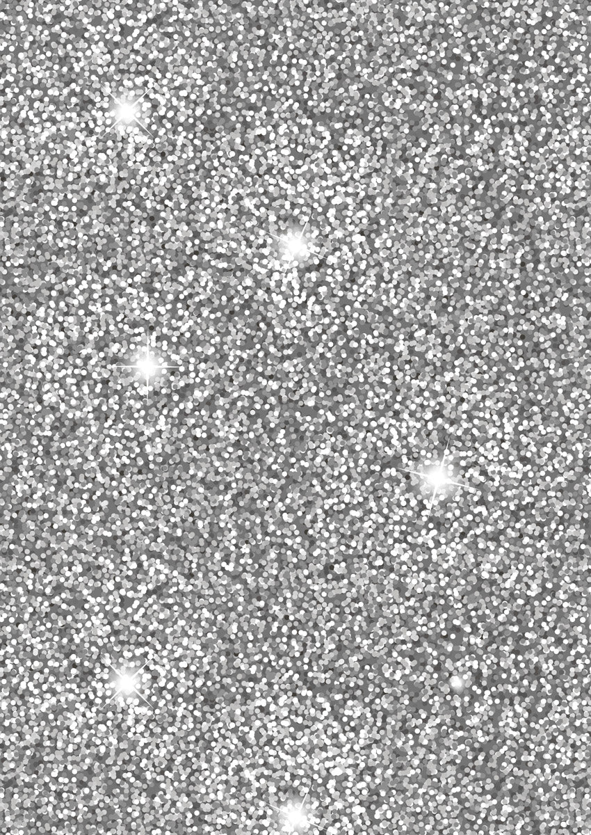 Silver Glitter with gold