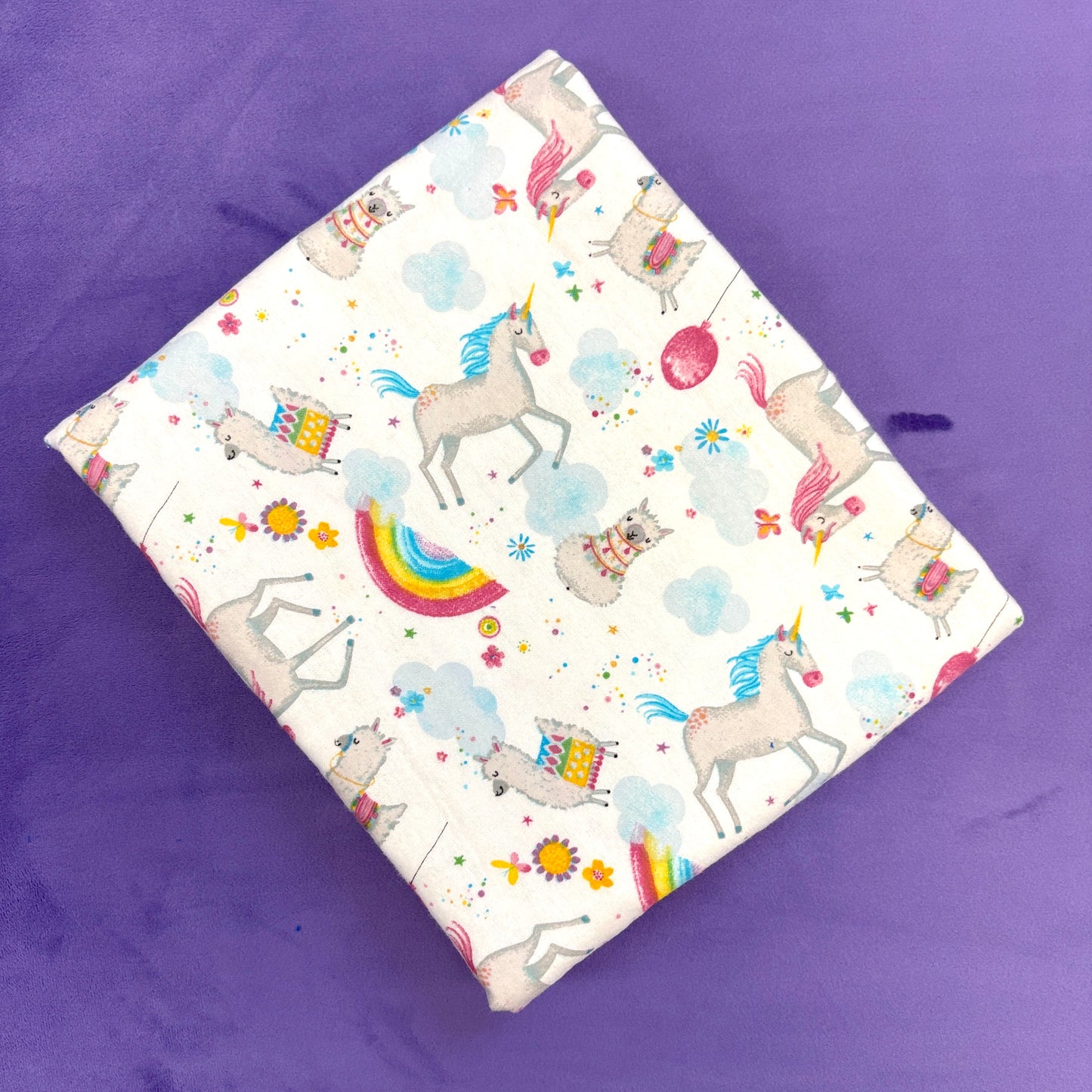 Unicorn/Purple Baby Quilt Kit