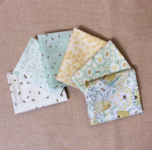 6 fat quarters Green Sweet Home