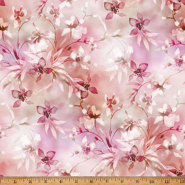 Blush Garden Leaves Light Camelia