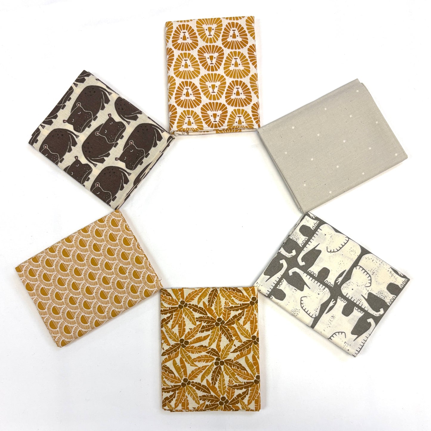 6 Fat Quarters Rising Sun Golden Pack