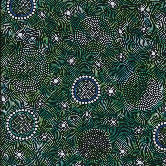 Wild Bush Flowers Dreaming Green