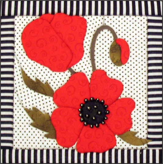 Quilt Board - 6 x 6 Poppy