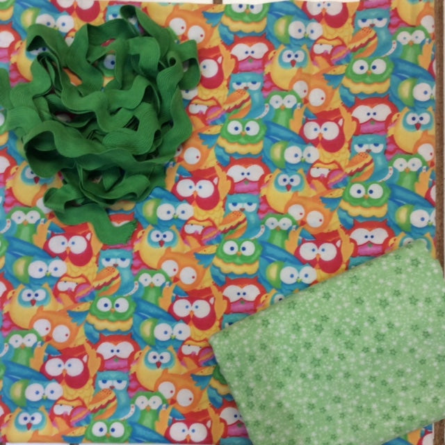 Stars & Owls Flannel Blanket Kit