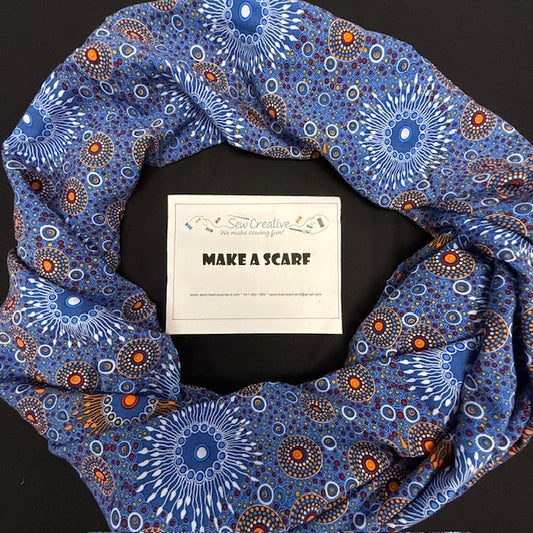 Onion Dreaming Blue Scarf