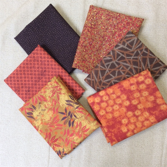 6 fat quarters Celebrate Fall