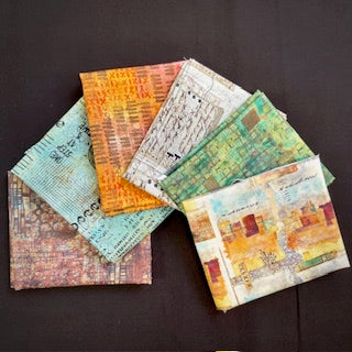 6 fat quarters On Your Mark