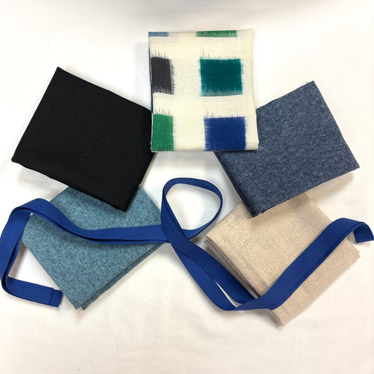 Rice Bag with Blue Squares