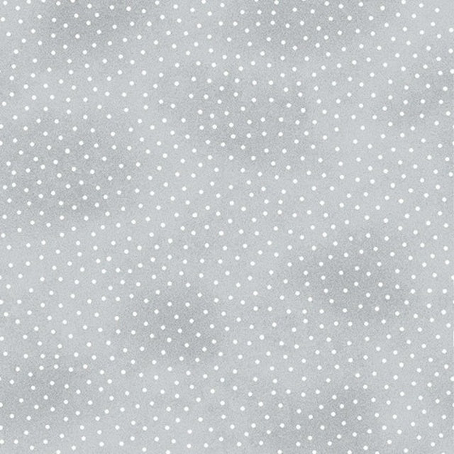 Gray Pin Dot Flannel