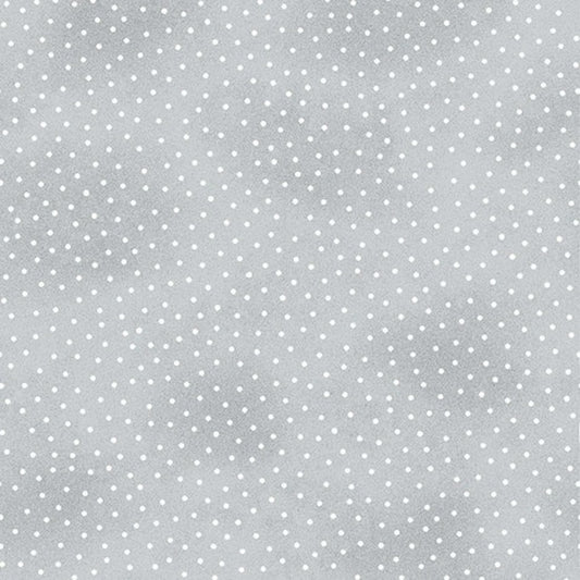 Gray Pin Dot Flannel