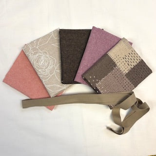 Rice Bag - Earthtone Sashiko Squares