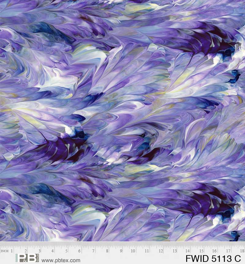 3 yds Fluidity Purple