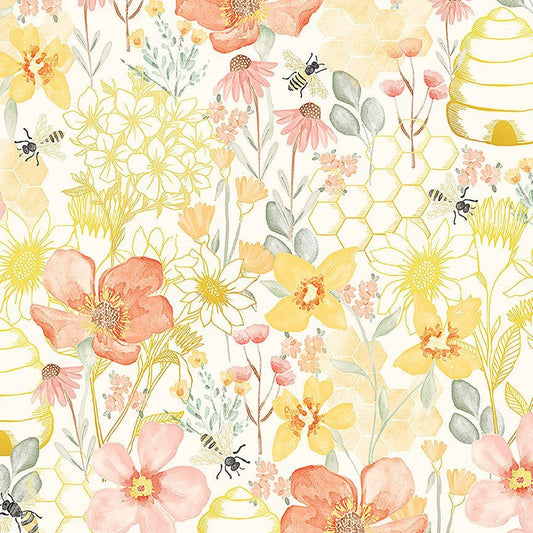 LARGE BEEHIVE GARDEN FLORAL