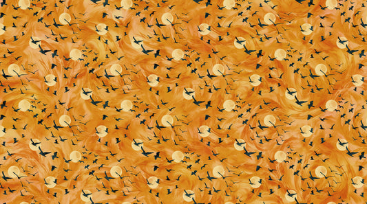 Raven's Call Birds on Orange