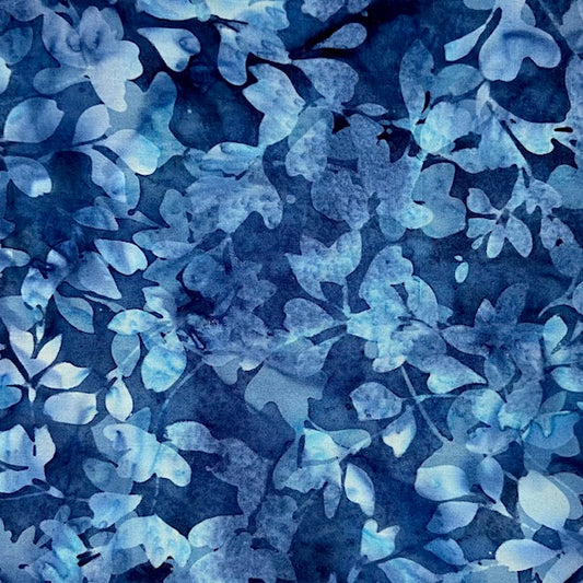 Batik - Vines Flax Blue