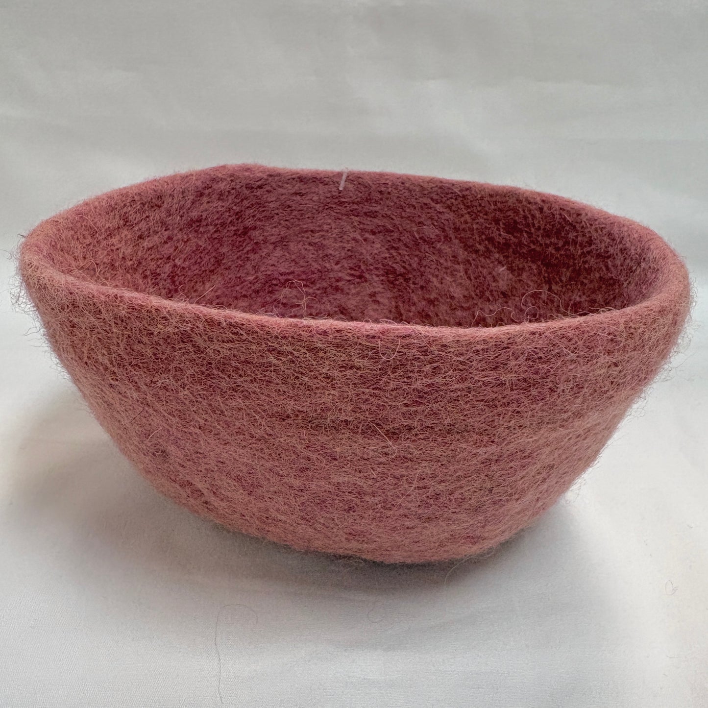 Pink Small Wool Bowl