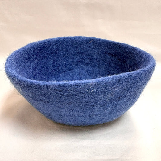 Sea Blue Small Wool Bowl