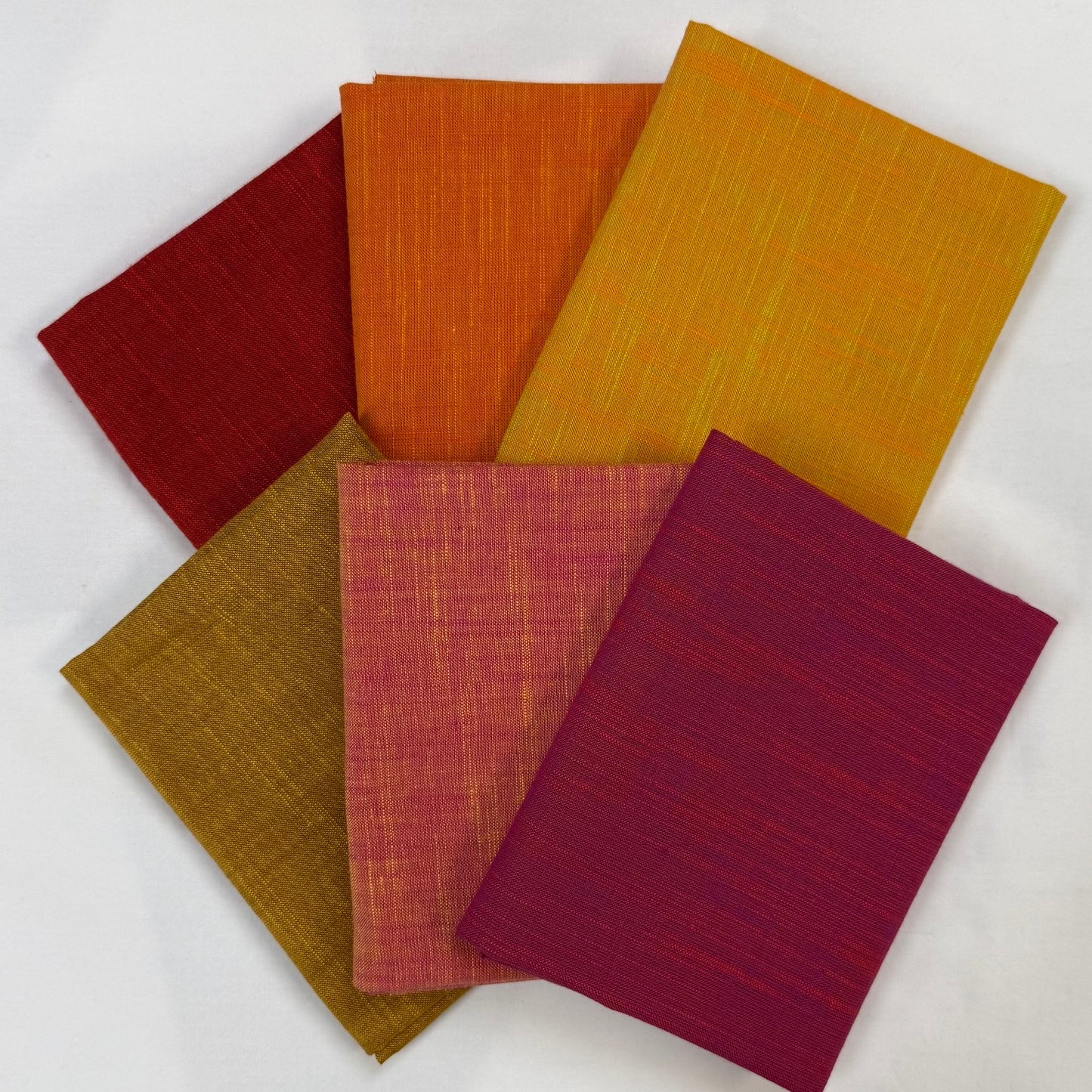 6 Fat Quarters Handloom Hot Colorway