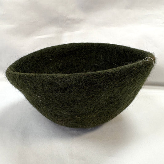 Small Wool Bowl Dark Green