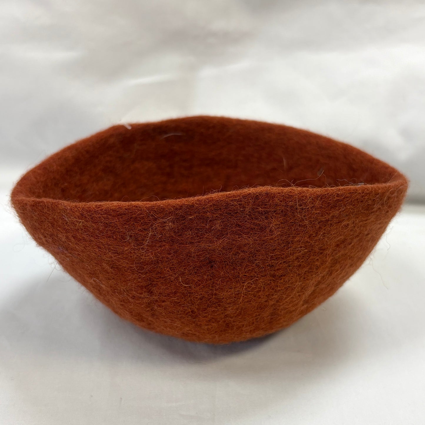 Small Wool Bowl Rust