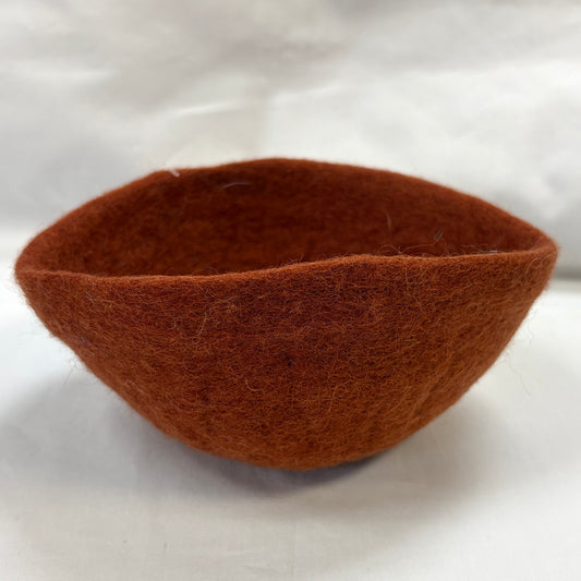 Small Wool Bowl Rust