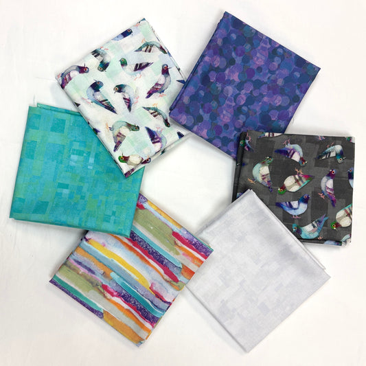 6 Fat Quarters Pigeons!