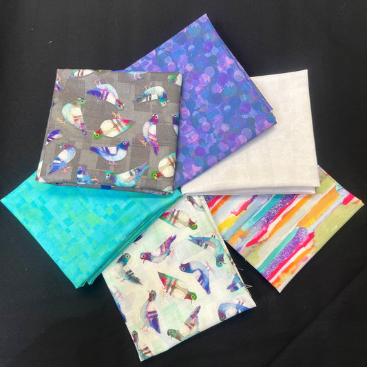 6 Fat Quarters Pigeons!