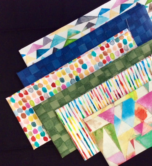 6 fat quarter pack of Connections #1