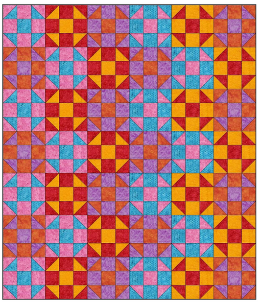 Shoo Box Pattern (6 Half-Yards)