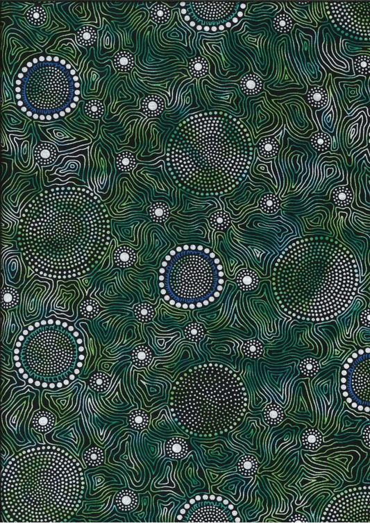 Wild Bush Flowers Dreaming Green