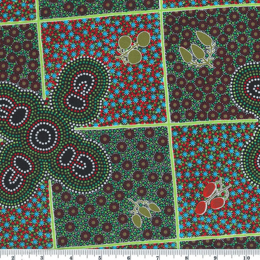 Women Gathering Bush Tucker Red